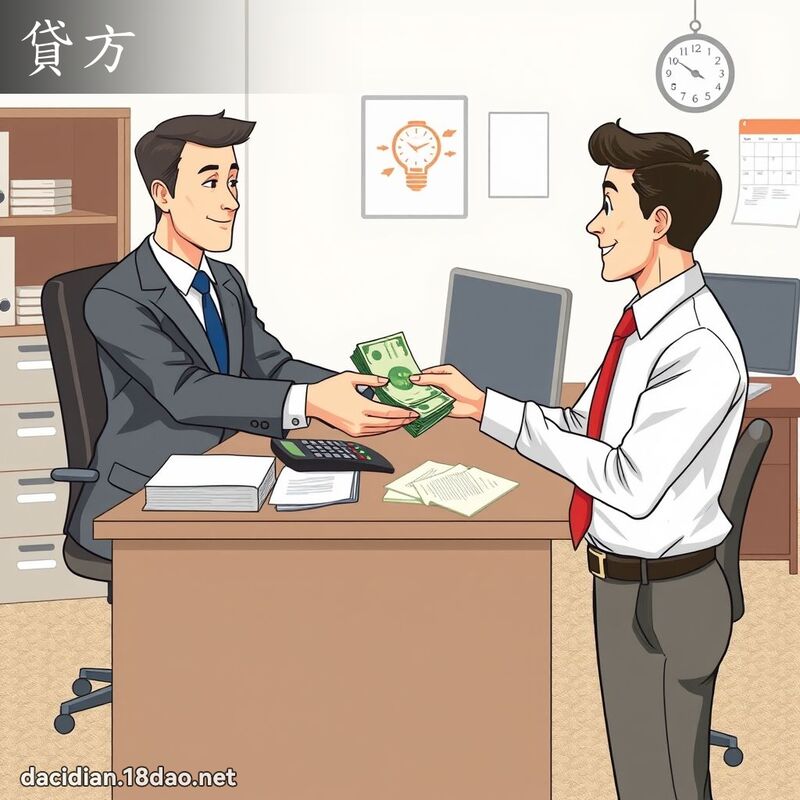 貸方 - 國語大辭典配圖