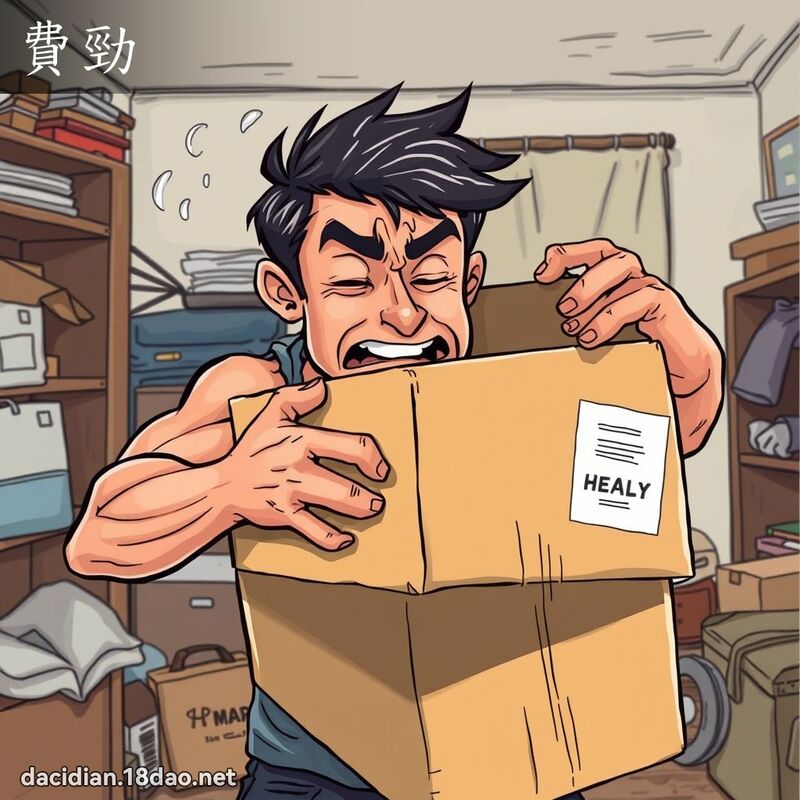 费劲 - 国语大辞典配图