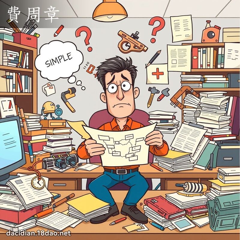 費周章 - 國語大辭典配圖