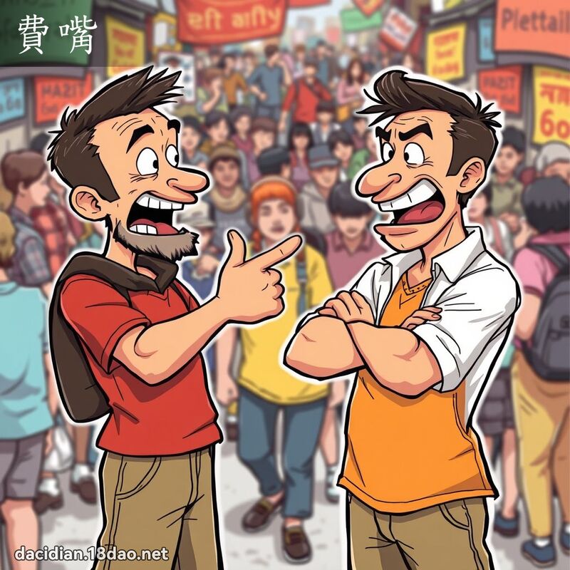 費嘴 - 國語大辭典配圖