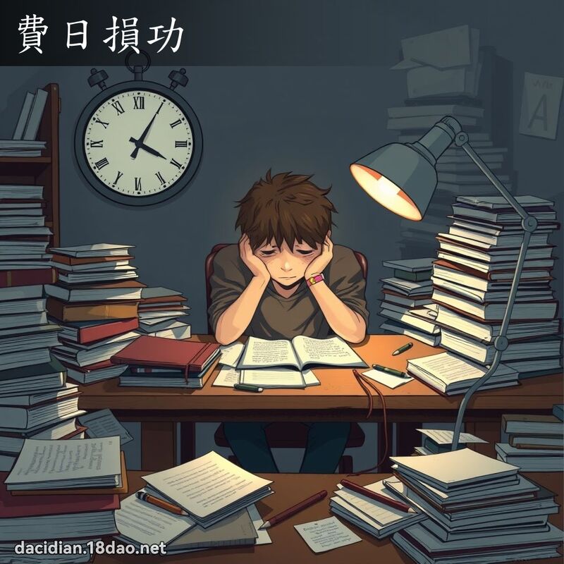 費日損功 - 國語大辭典配圖