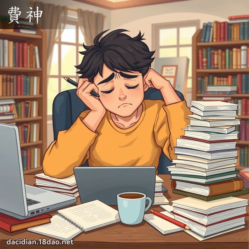 費神 - 國語大辭典配圖