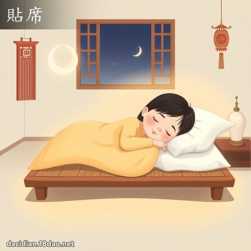 贴席 - 国语大辞典配图