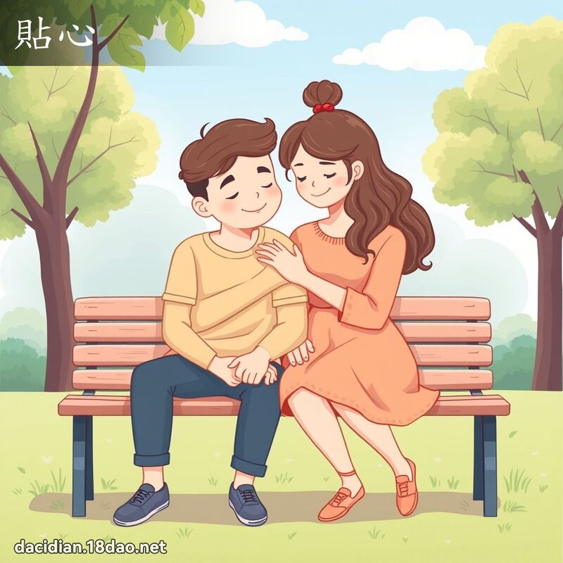 贴心 - 国语大辞典配图