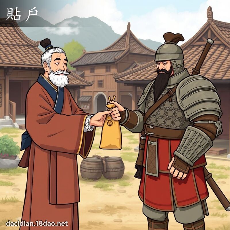 貼戶 - 國語大辭典配圖