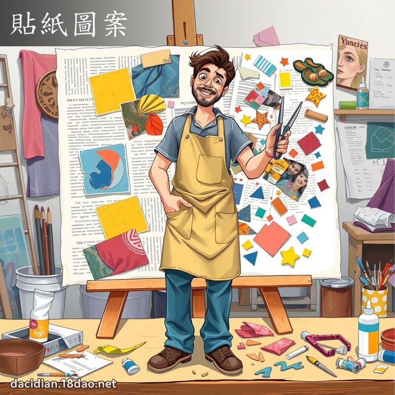 貼紙圖案 - 國語大辭典配圖