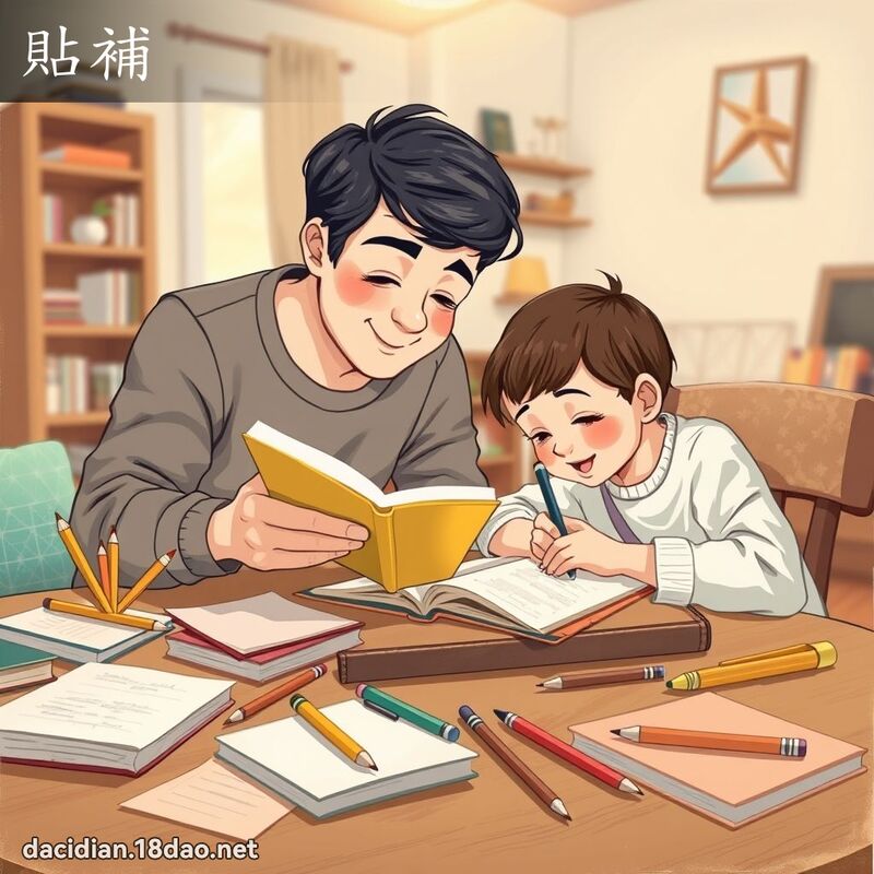 贴补 - 国语大辞典配图