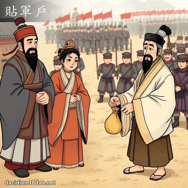 貼軍戶 - 國語大辭典配圖