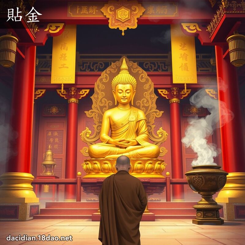 贴金 - 国语大辞典配图