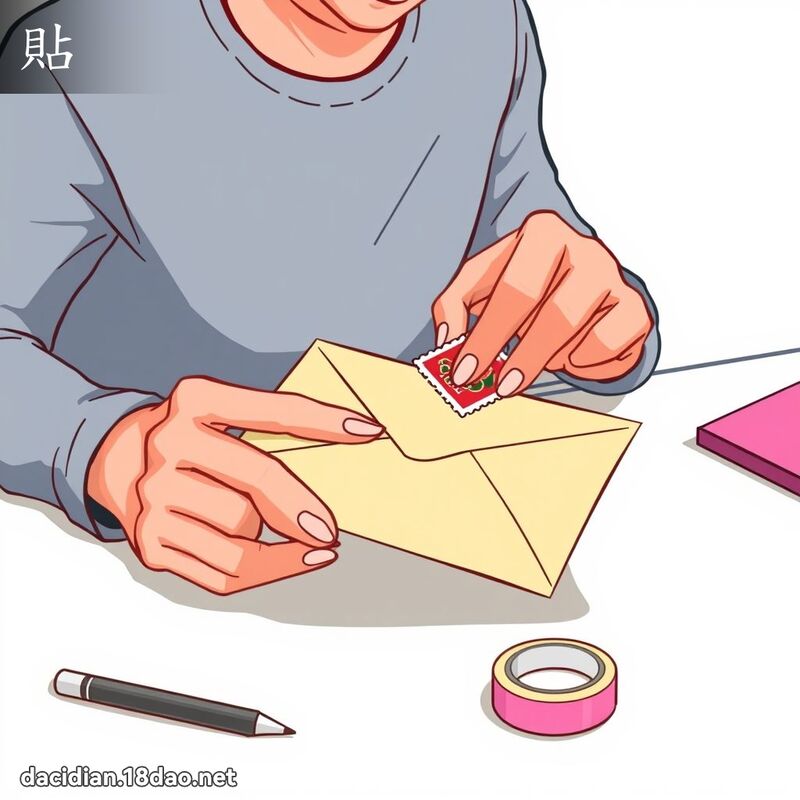 贴 - 国语大辞典配图