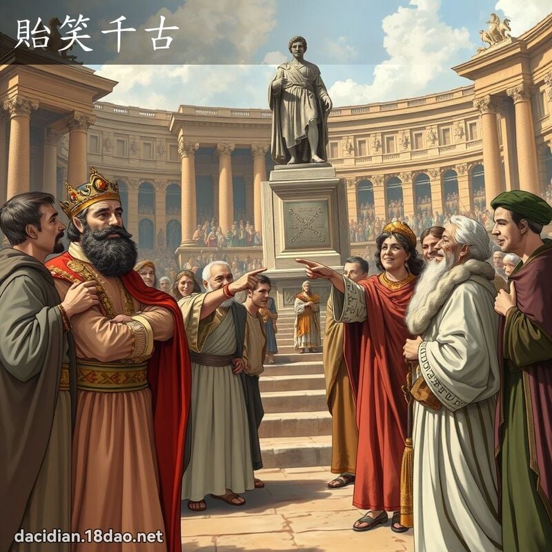 貽笑千古 - 国语大辞典配图