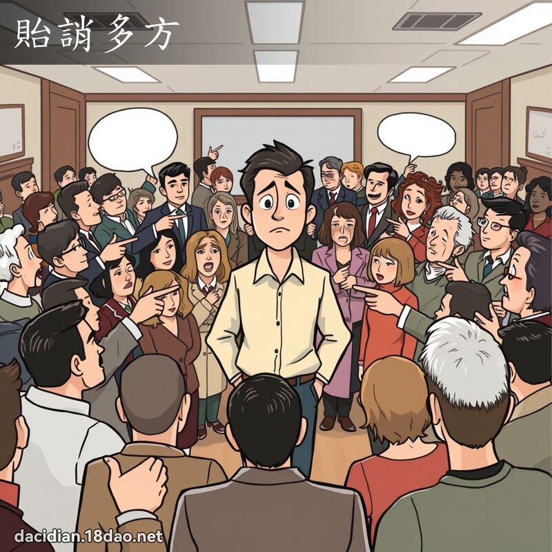 貽誚多方 - 国语大辞典配图