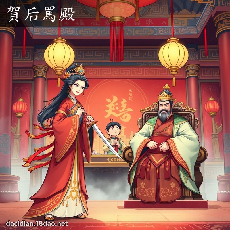 贺后骂殿 - 国语大辞典配图