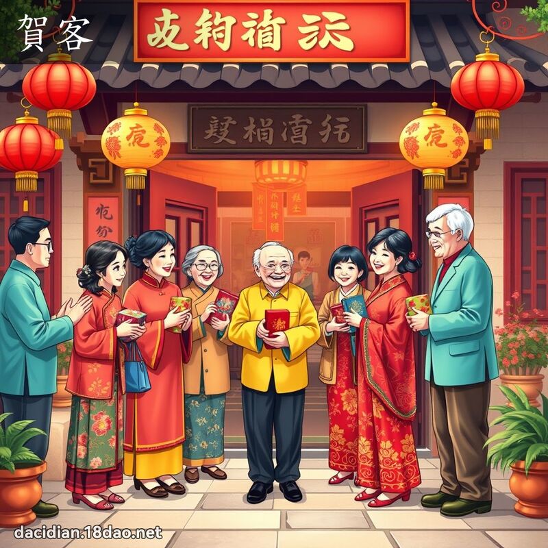 贺客 - 国语大辞典配图