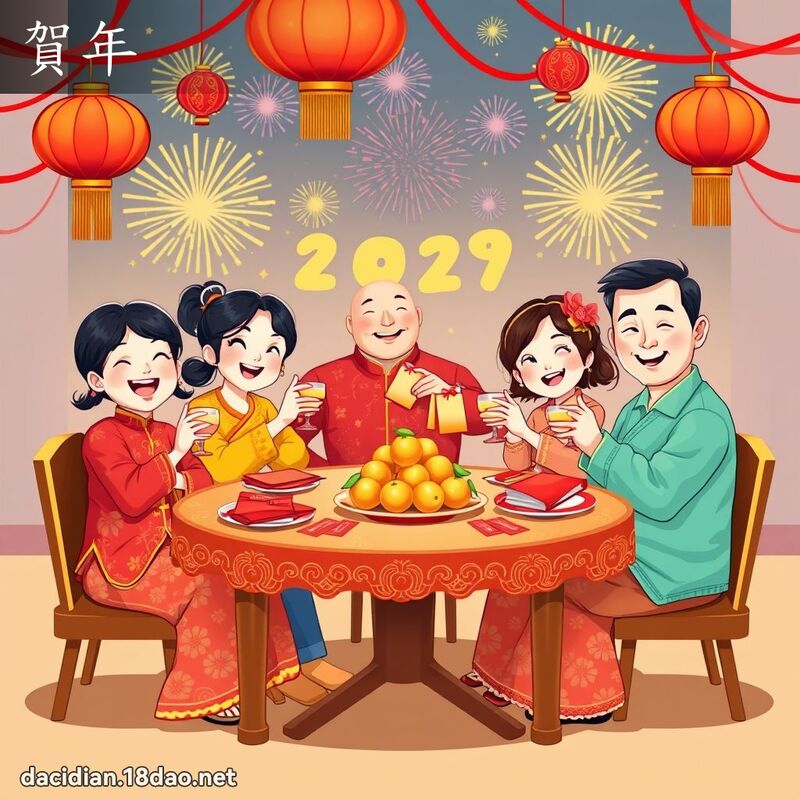 贺年 - 国语大辞典配图