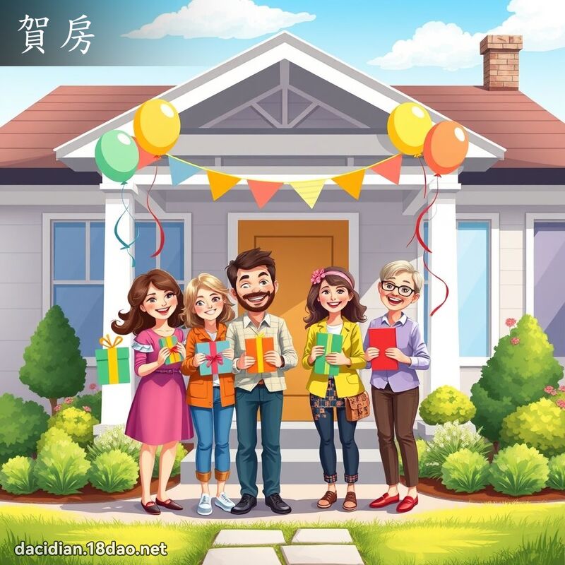賀房 - 國語大辭典配圖