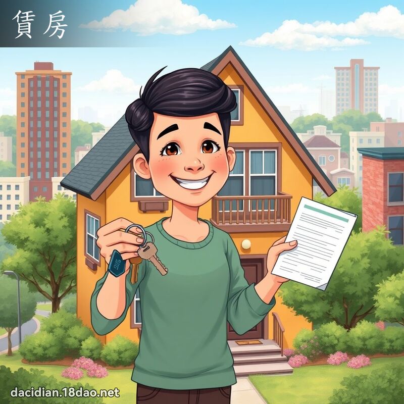 賃房 - 國語大辭典配圖