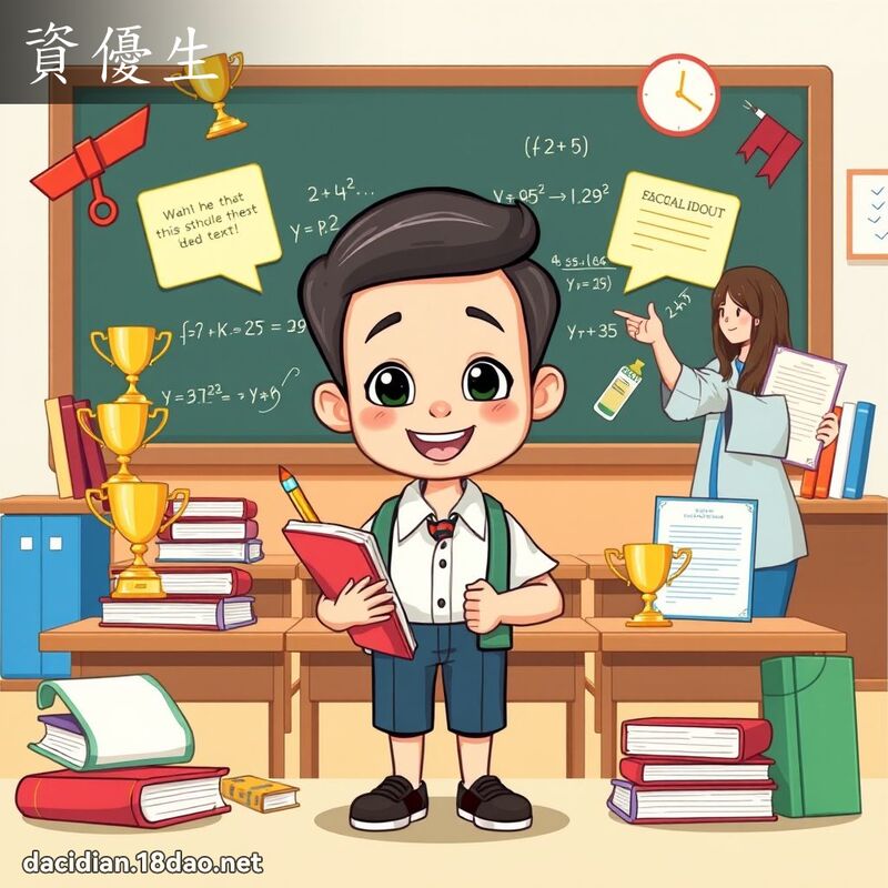 资优生 - 国语大辞典配图