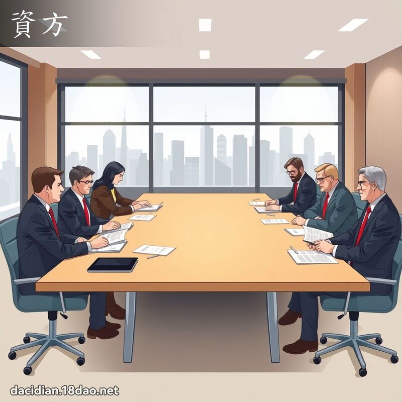 資方 - 國語大辭典配圖