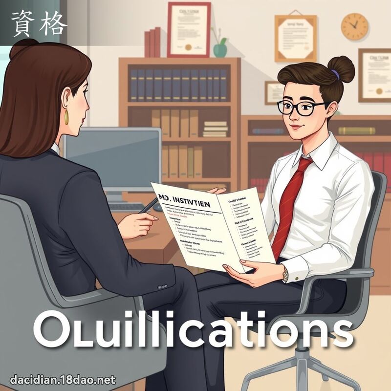 资格 - 国语大辞典配图