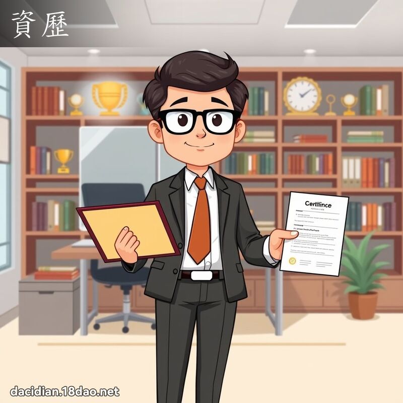 資歷 - 國語大辭典配圖