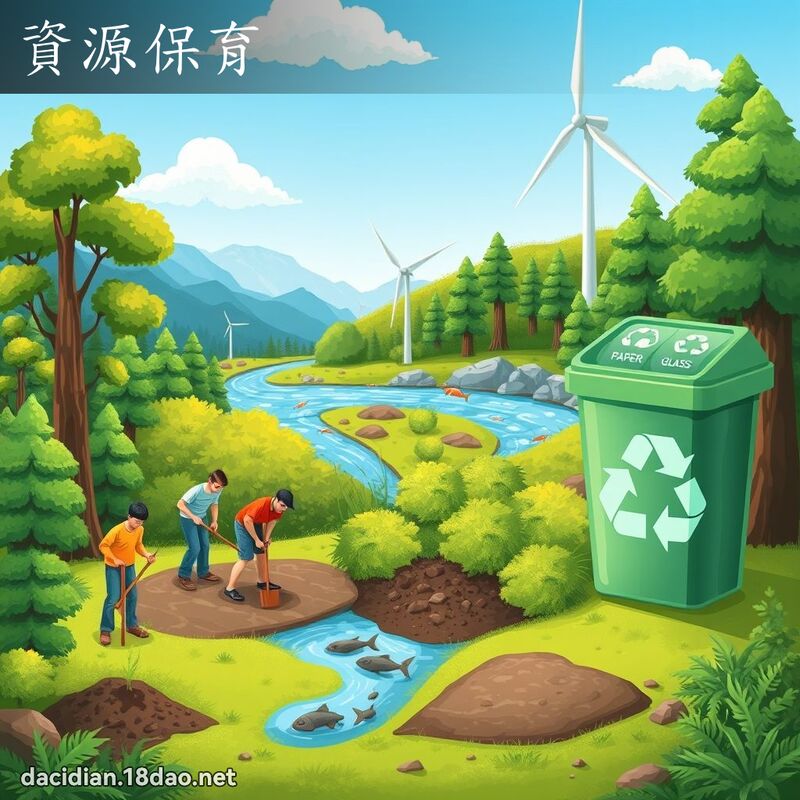 資源保育 - 國語大辭典配圖
