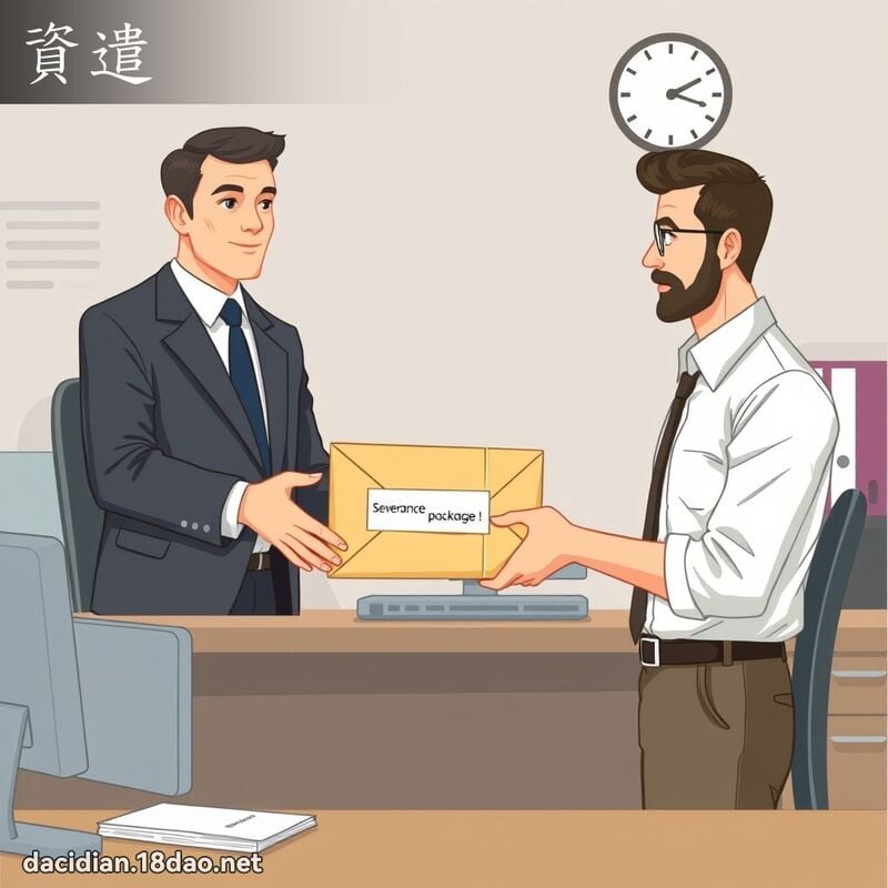 资遣 - 国语大辞典配图