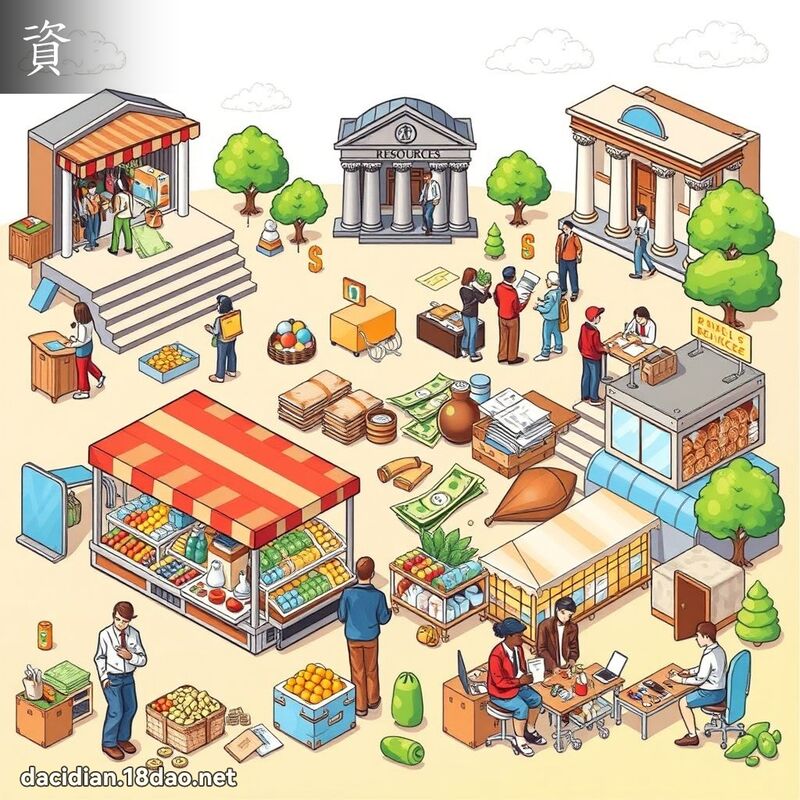 资 - 国语大辞典配图