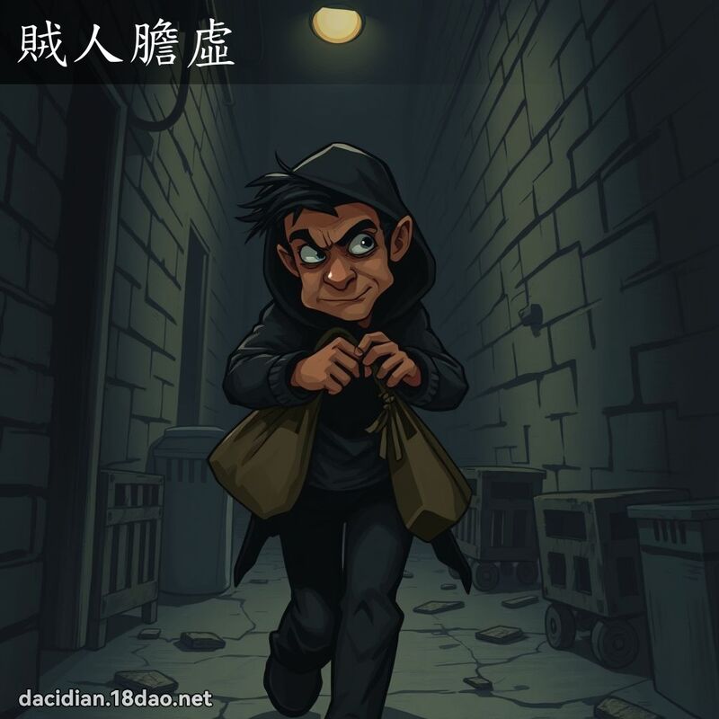 贼人胆虚 - 国语大辞典配图