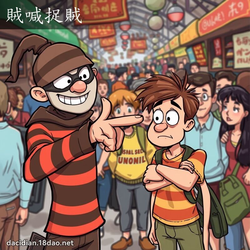 贼喊捉贼 - 国语大辞典配图