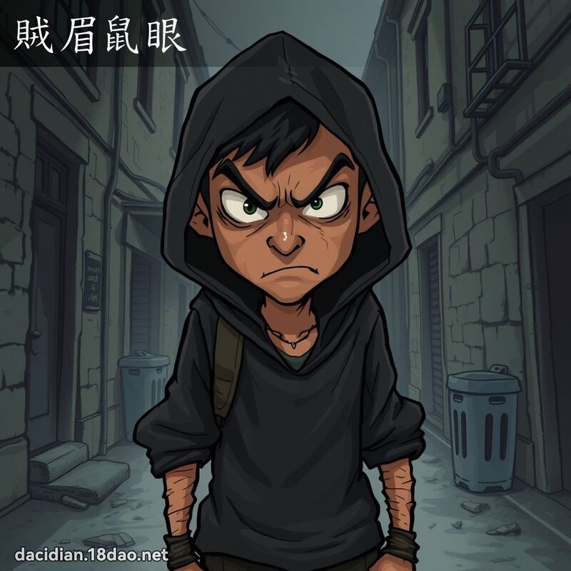賊眉鼠眼 - 國語大辭典配圖