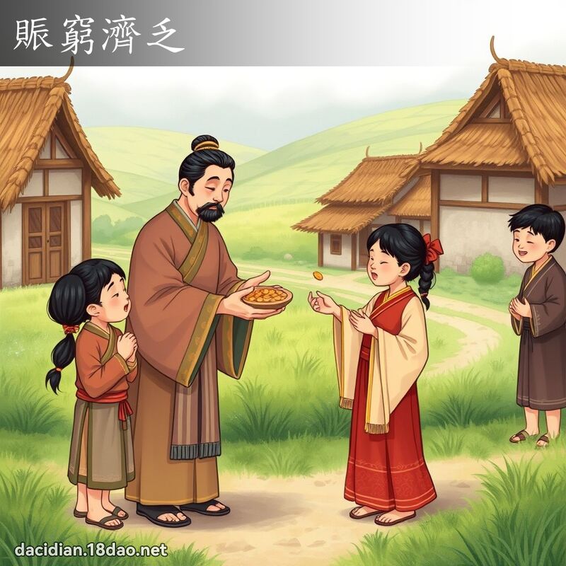 賑穷济乏 - 国语大辞典配图
