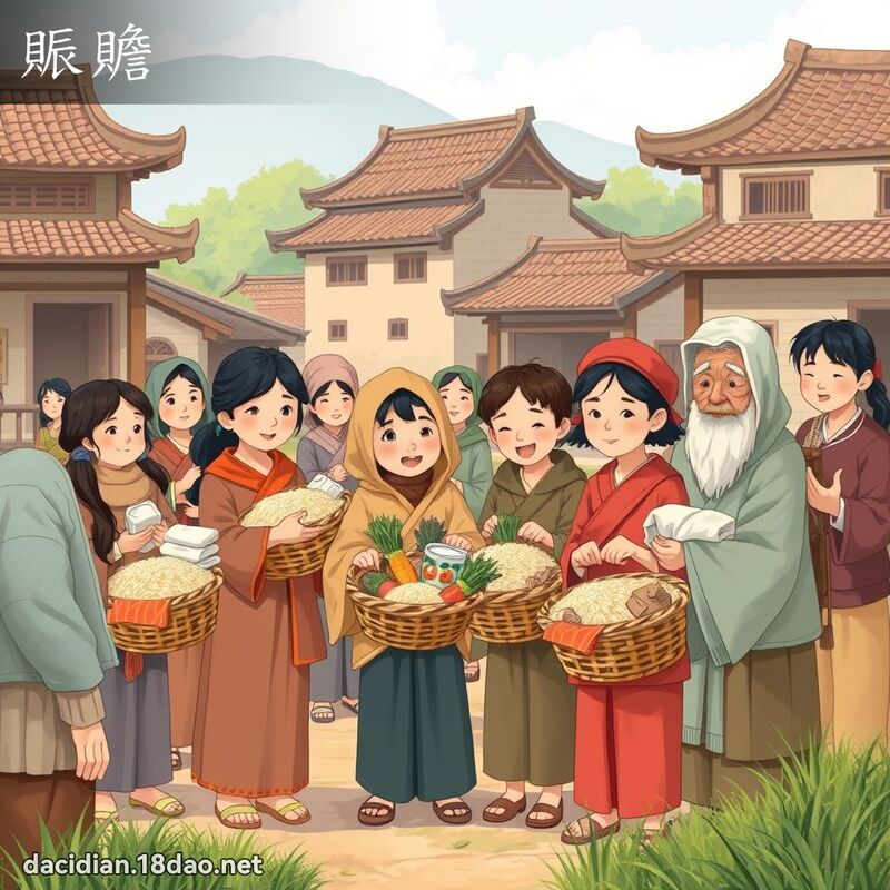 賑赡 - 国语大辞典配图