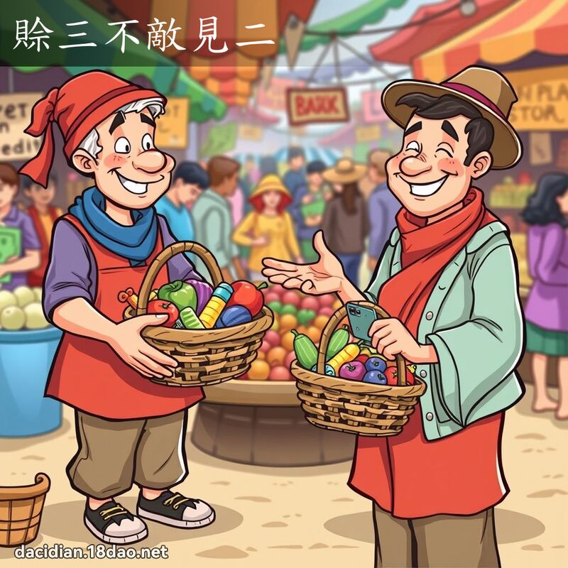 賒三不敵見二 - 國語大辭典配圖