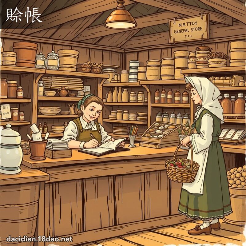 赊帐 - 国语大辞典配图