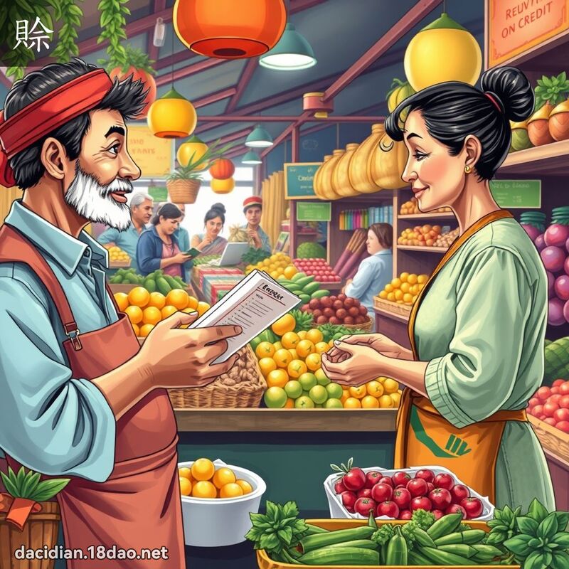 賒 - 國語大辭典配圖