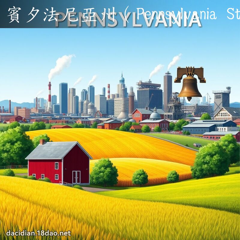 賓夕法尼亞州（Pennsylvania State） - 國語大辭典配圖