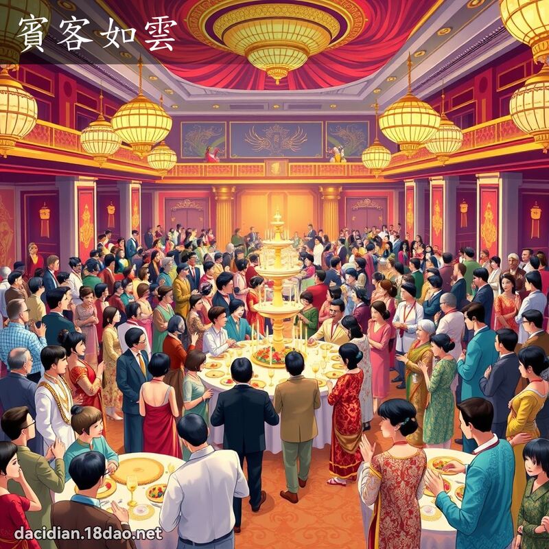 宾客如云 - 国语大辞典配图