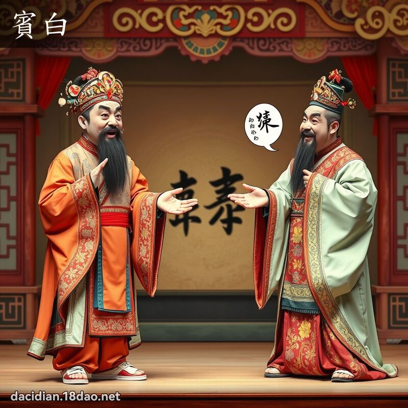 賓白 - 國語大辭典配圖