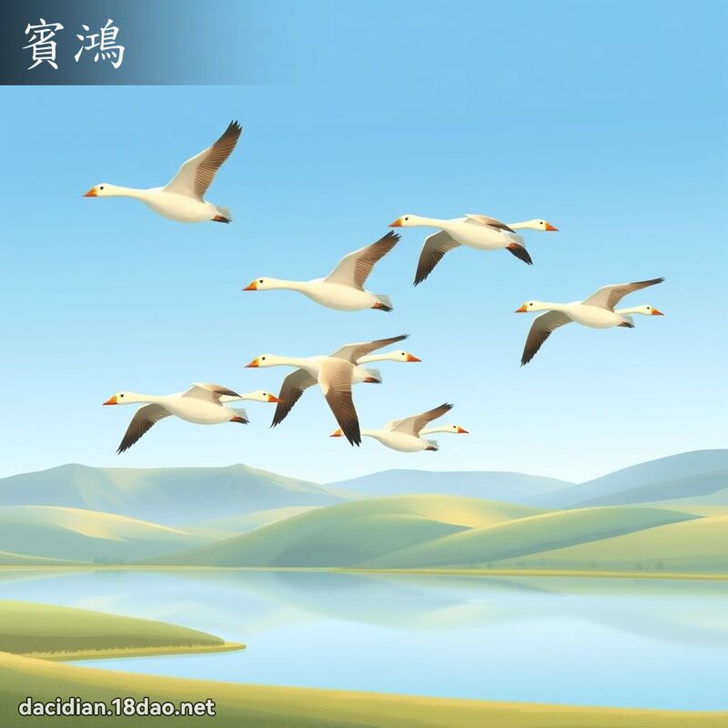 宾鸿 - 国语大辞典配图