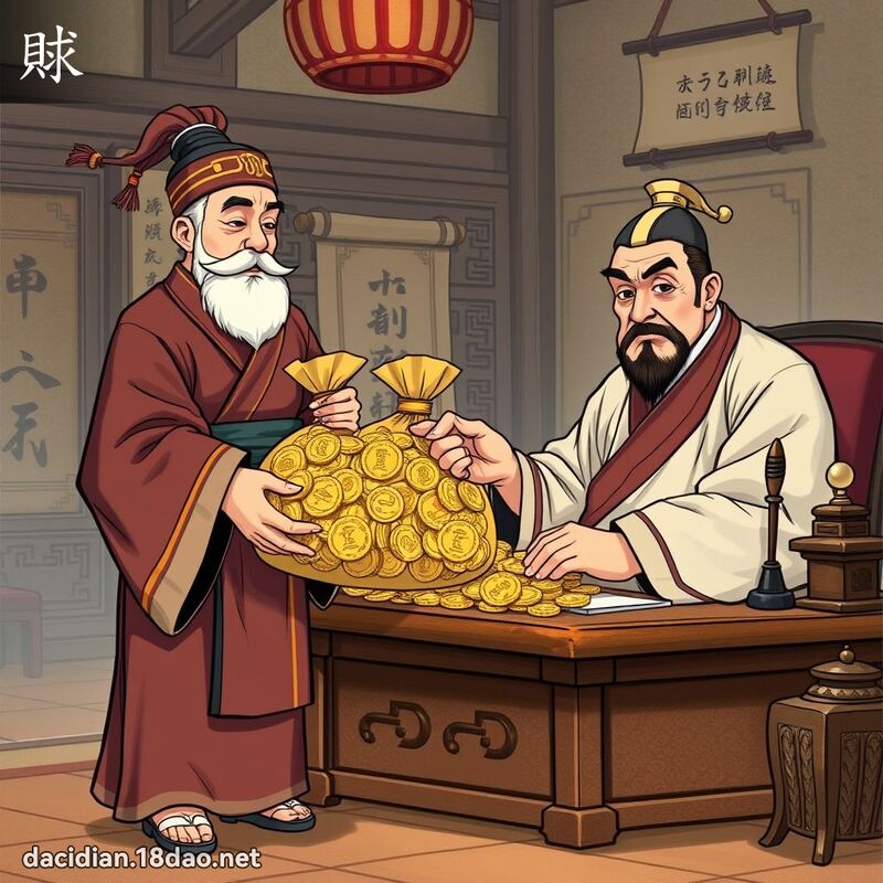 賕 - 國語大辭典配圖