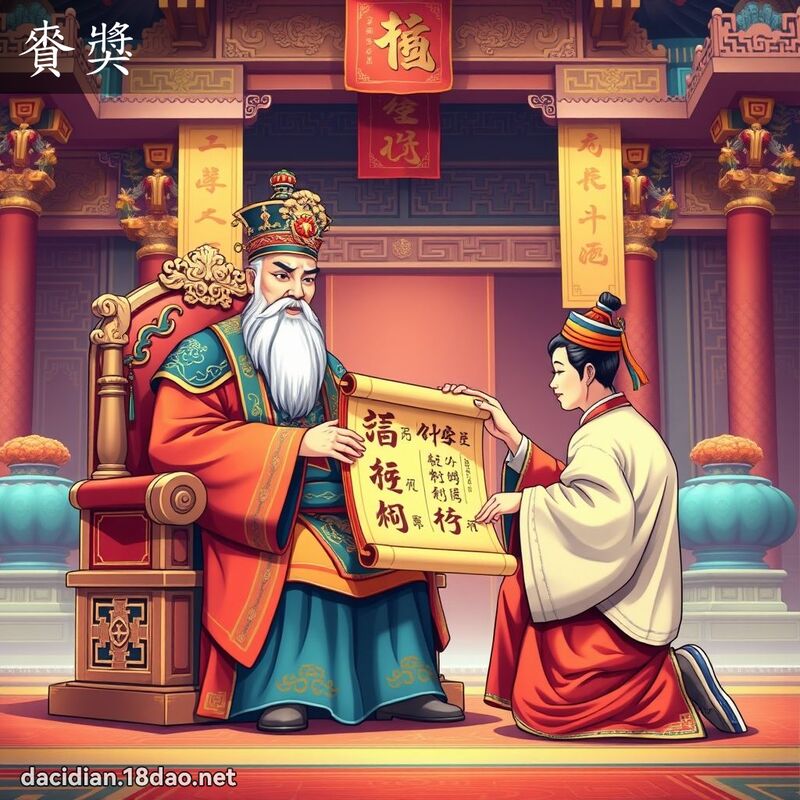 賚奖 - 国语大辞典配图