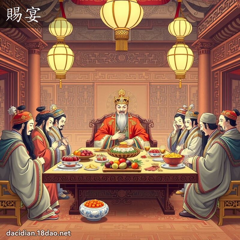 賜宴 - 國語大辭典配圖