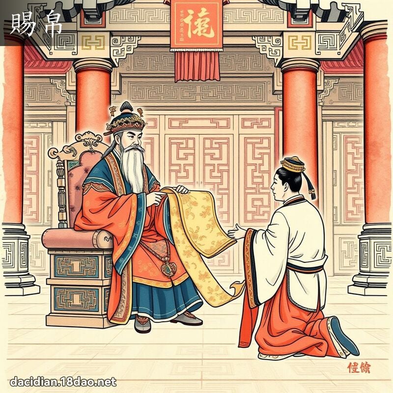 賜帛 - 國語大辭典配圖