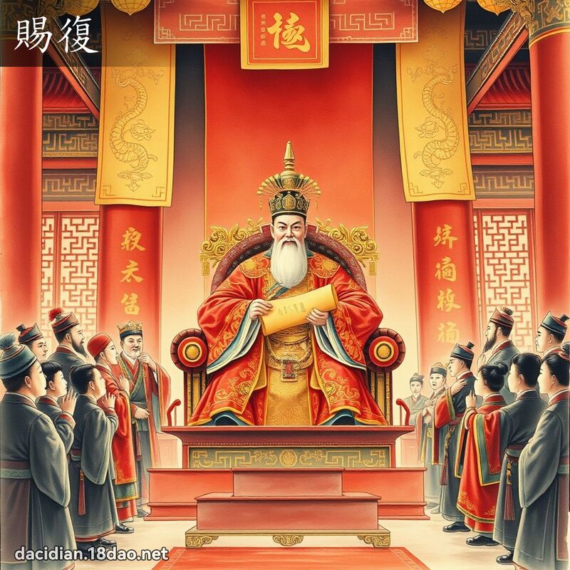 賜復 - 國語大辭典配圖