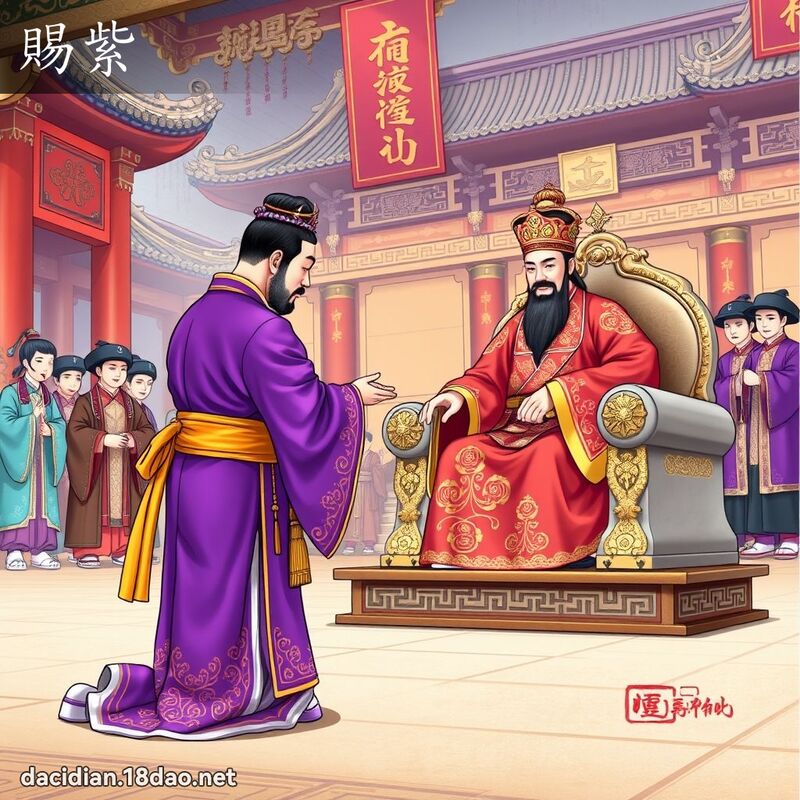赐紫 - 国语大辞典配图