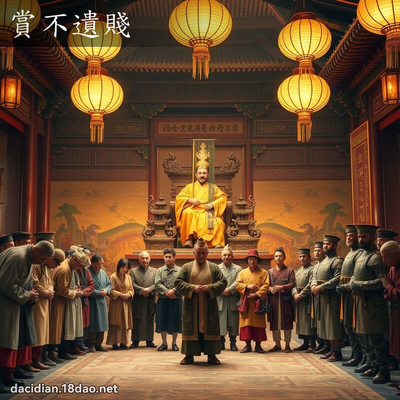 賞不遺賤 - 國語大辭典配圖