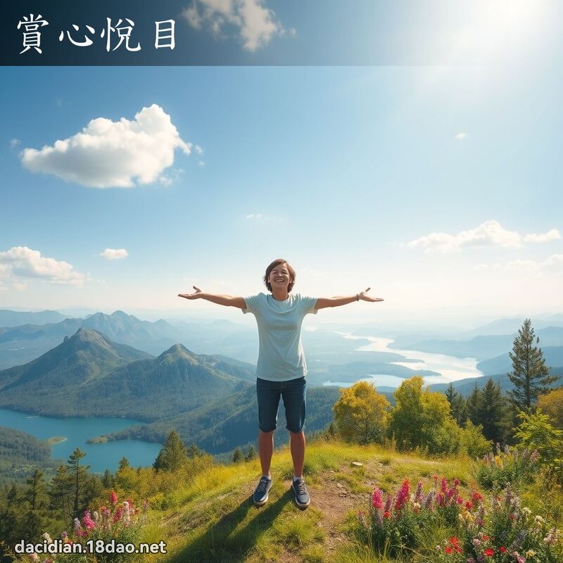 赏心悦目 - 国语大辞典配图