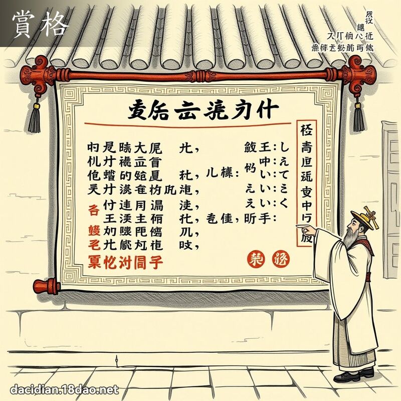 賞格 - 國語大辭典配圖