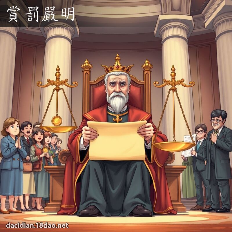 赏罚严明 - 国语大辞典配图